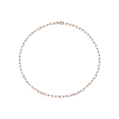 Collier Burato Chain Fine en or rose et diamants